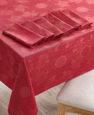 Martha Stewart Collection - Holiday Dining Set with 84" Tablecloth & 6 Napkins, Created for Macy's