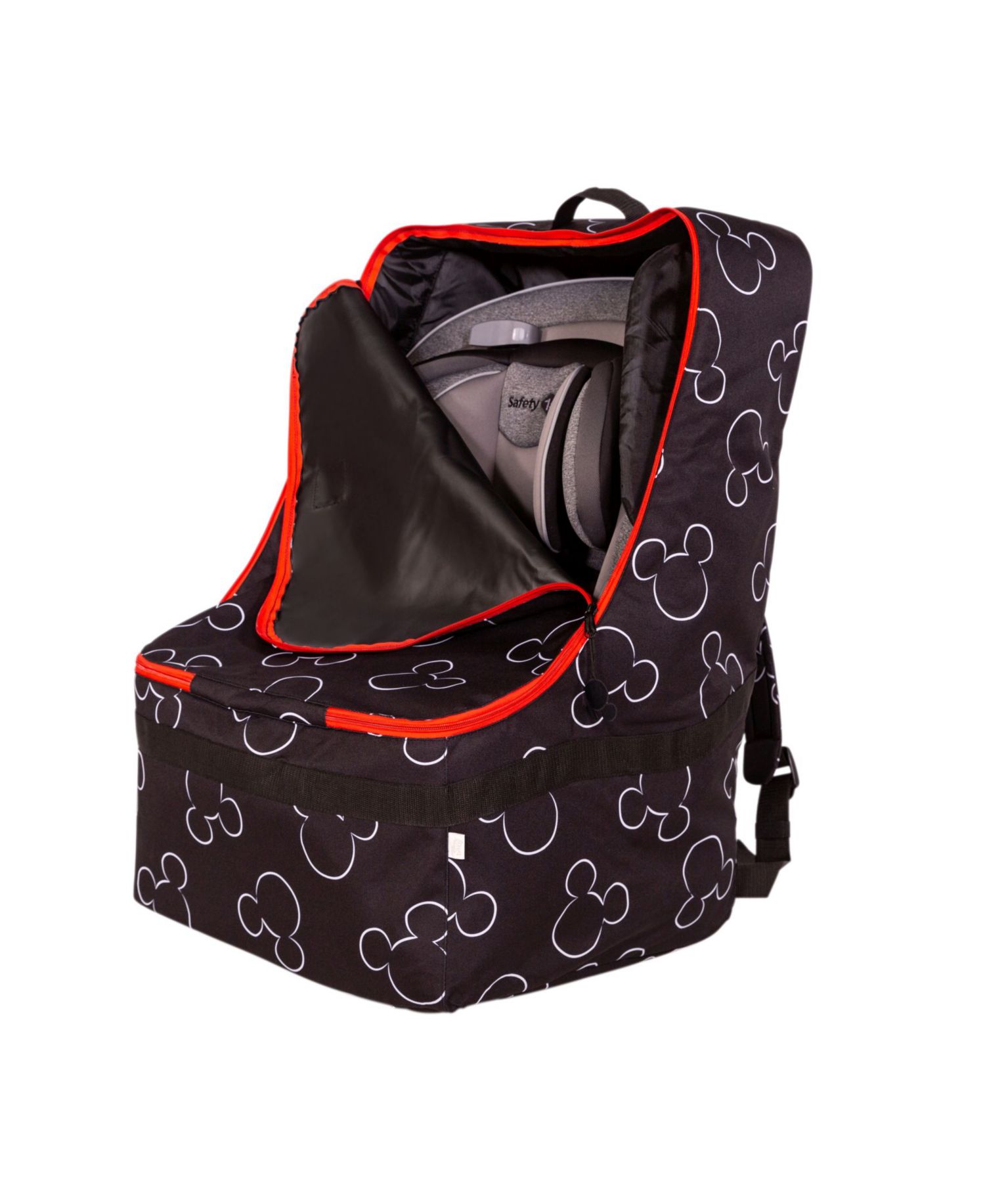 Disney Baby Ultimate Padded Backpack Car Seat Travel Bag, Mickey