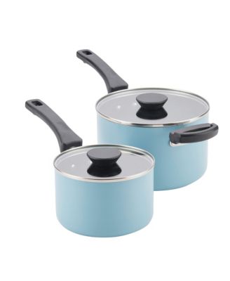 Farberware - Neat Nest Space Saving Aluminum Nonstick 4-Pc. Saucepan Set