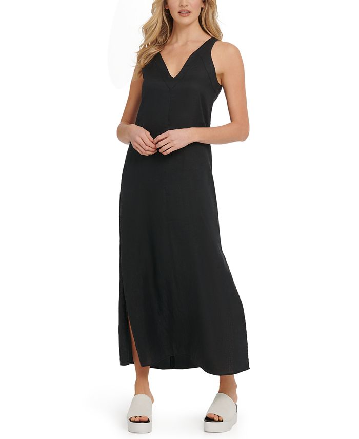 DKNY Linen Maxi Dress & Reviews - Dresses - Women - Macy's