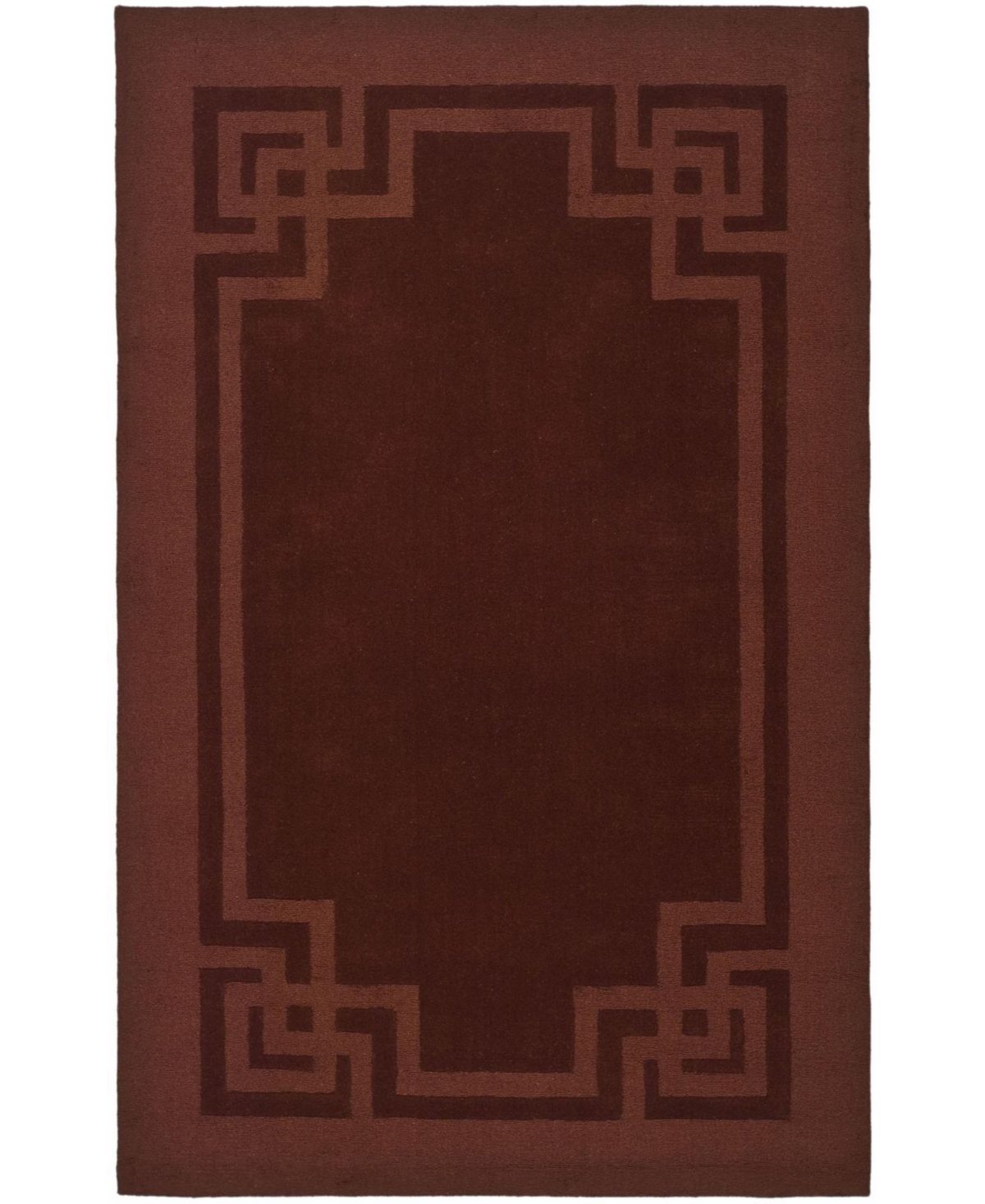 Martha Stewart Collection Deco Frame MSR4614C Burgundy 5' x 8' Area Rug - Burgundy