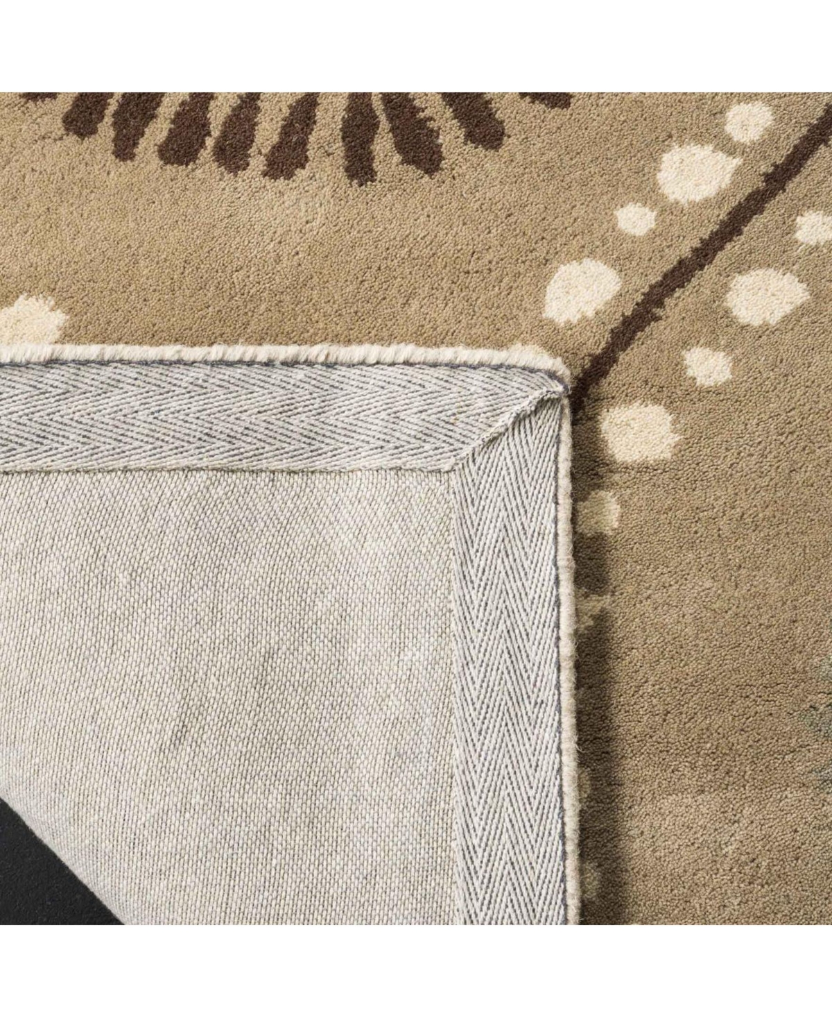 Martha Stewart Collection Ogee Dot MSR4532BArea Rug - Tan