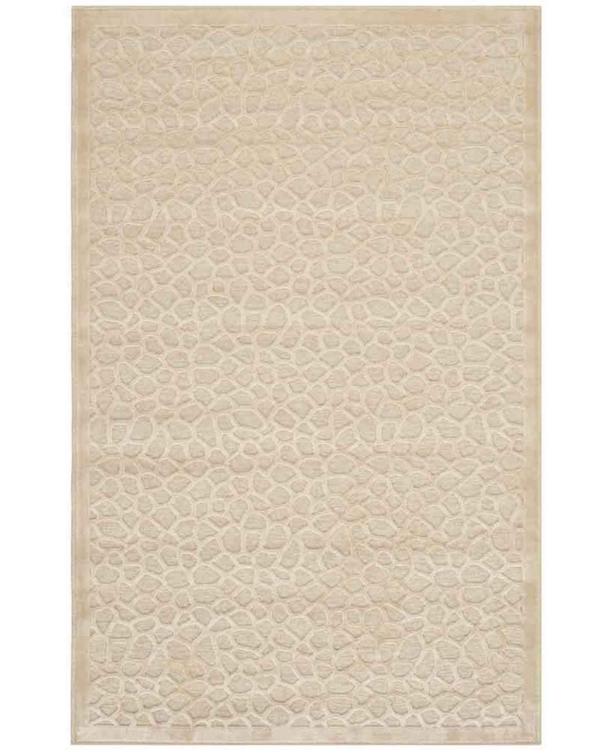 Martha Stewart Collection Turtoise MSR4423A Creme 5'3in x 7'6in Area Rug - Creme