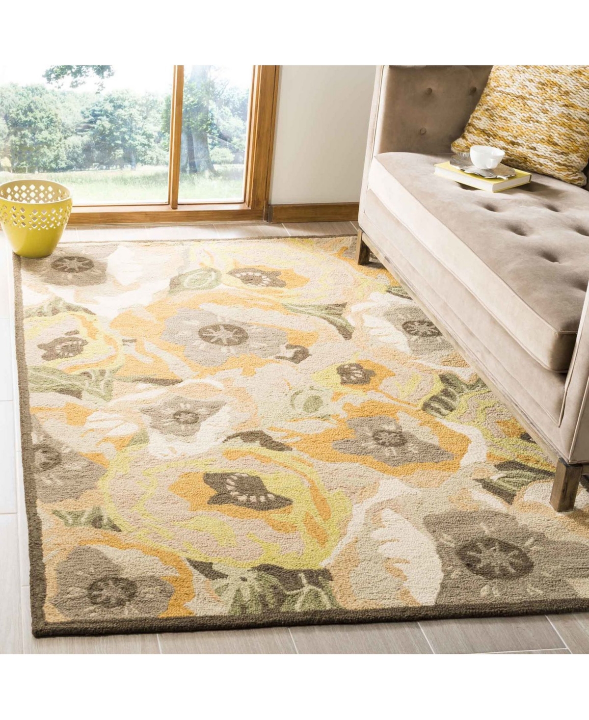 Martha Stewart Collection Poppy MSR4872CArea Rug - Gold