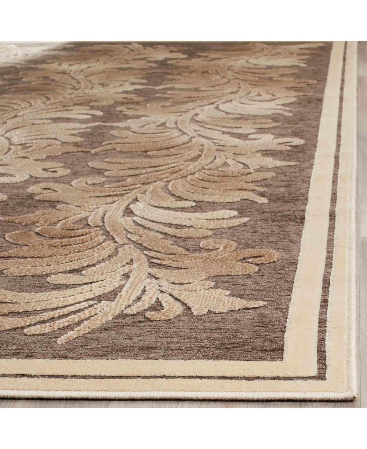 Martha Stewart Collection Plume Stripe MSR4448DArea Rug - Brown