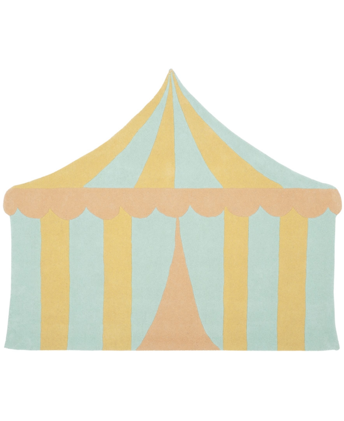 Martha Stewart Collection Big Top MSR4569A Aqua 5'7in x 6'9in Area Rug - Aqua