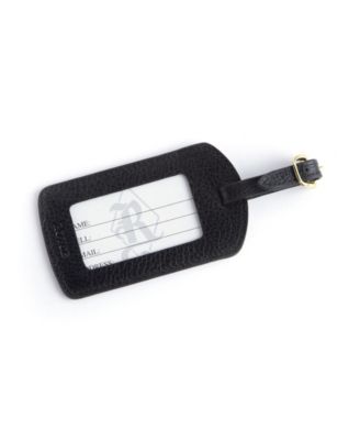 Luggage Tag with Gold Plated Hardware