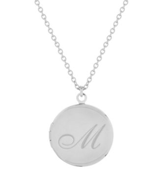 14K Gold Plated Isla Initial Long Locket Necklace