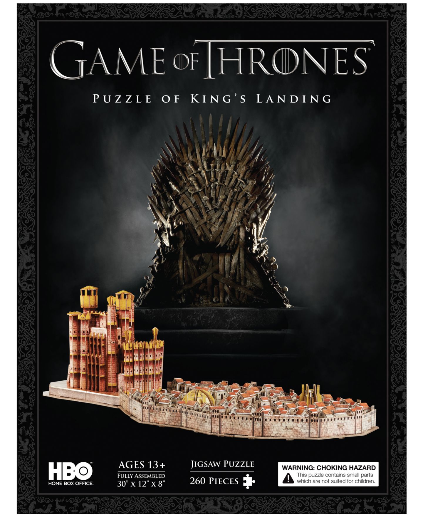 Детский пазл 4D Cityscape Game of Thrones King's Landing 260 Piece 3D Puzzle, Ages 13+ — фото 18
