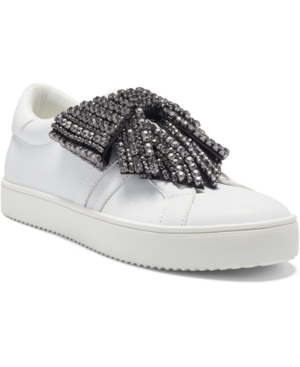 image of I.n.c. Women-s Danelia Rhinestone Bow Lace-Up Sneakers, Created for Macy-s Women-s Shoes