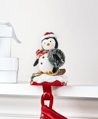 Holiday Lane - Christmas Cheer Penguin Stocking Holder,