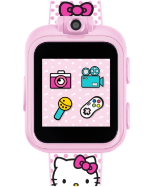 image of iTouch Kid-s Hello Kitty PlayZoom Blush Polka Dot Tpu Strap Touchscreen Smart Watch 52x42mm