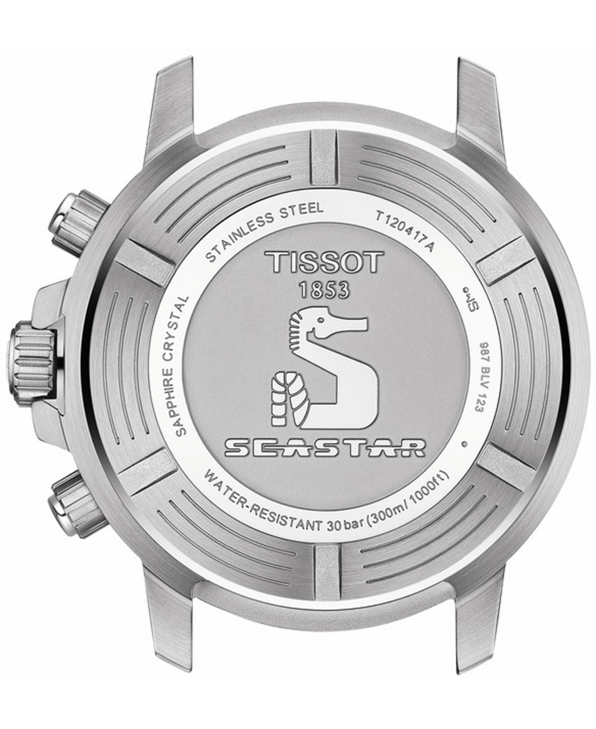 Shop Tissot Men's Swiss Chronograph Seastar 1000 Stainless Steel Mesh Bracelet Watch 45.5mm In Blue Gradient