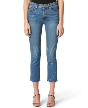 image of Hudson Jeans Barbara Ripped Straight-Leg Jeans