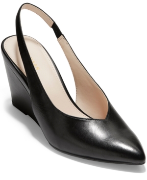 image of Cole Haan Women-s Elnora Slingback Wedge Pumps