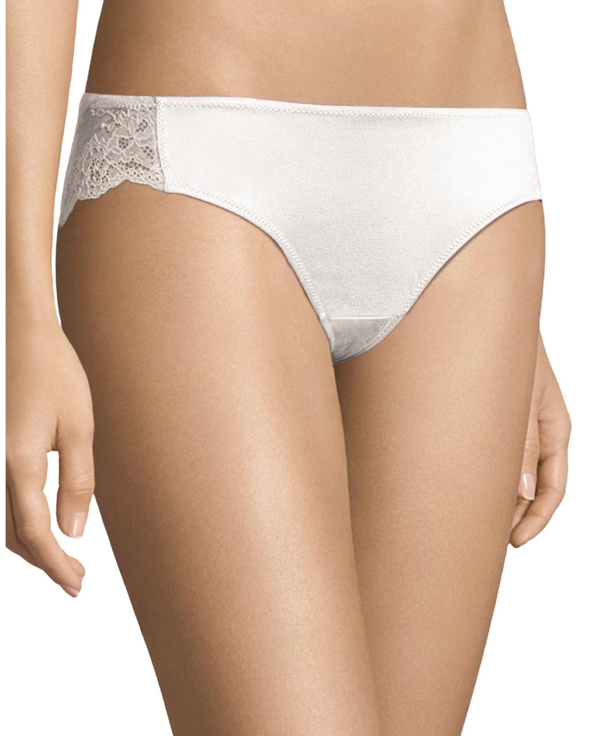 Comfort Devotion Lace Back Tanga Underwear 40159 - Latte Lift (Nude )