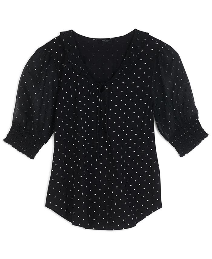 Lucky brand 2025 polka dot top