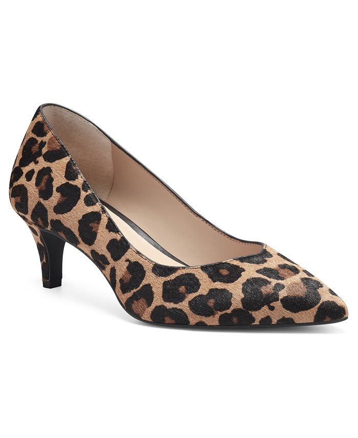 Macy's leopard sales heels