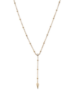 image of Ava Nadri 18k Gold-Plated Cubic Zirconia Lariat Necklace, 17