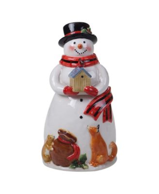 Magic of Christmas Snowman Cookie Jar Santa