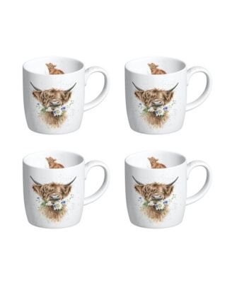Royal Worcester Daisy Coo Mug - Set of 4