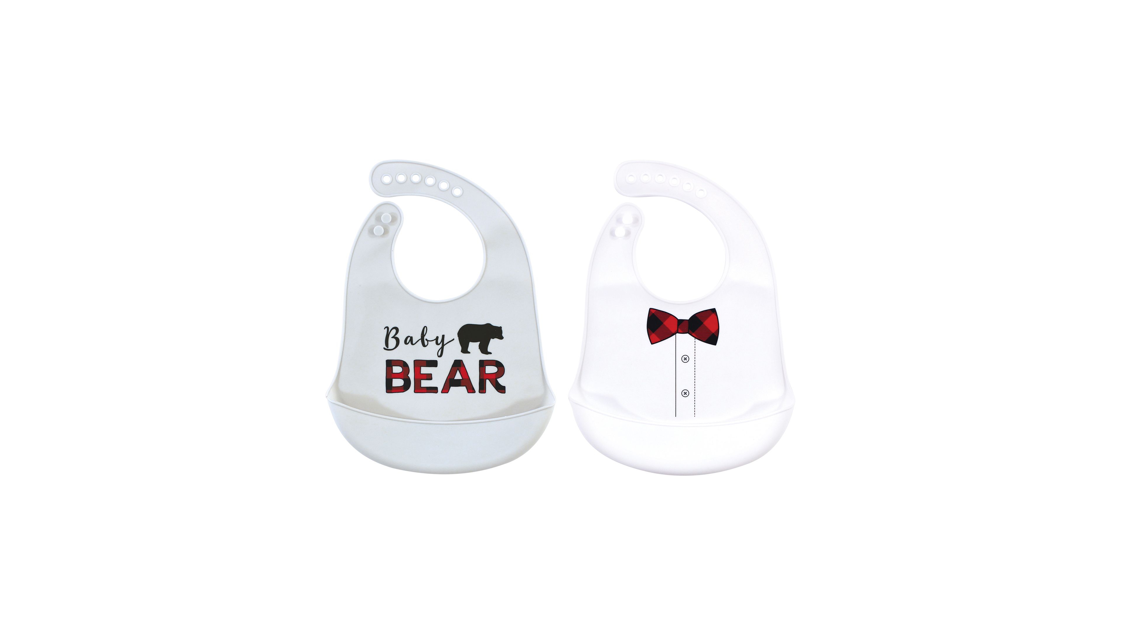 Little Treasure Baby Boy Silicone Bibs 2pk