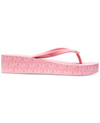 michael kors flip flops mens pink