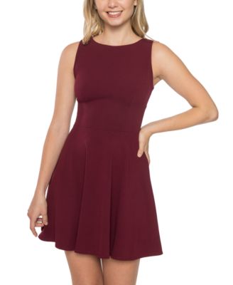 B Darlin Juniors' Bow-Back Wide-Strap Dress - Macy's