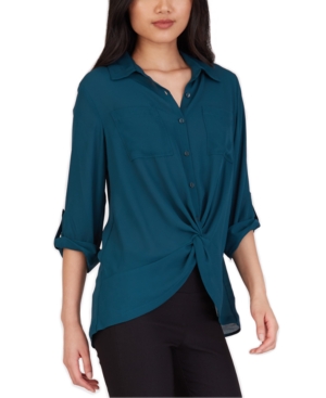 image of Bcx Juniors- Twist-Front Shirt