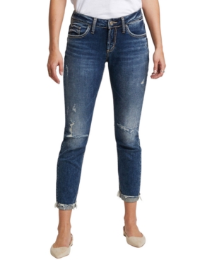 image of Silver Jeans Co. Distressed Boyfriend Jeans