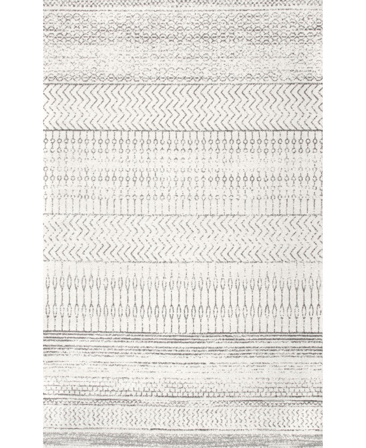 nuLoom Nova RZBD65B Gray 6'7in x 9' Area Rug - Gray