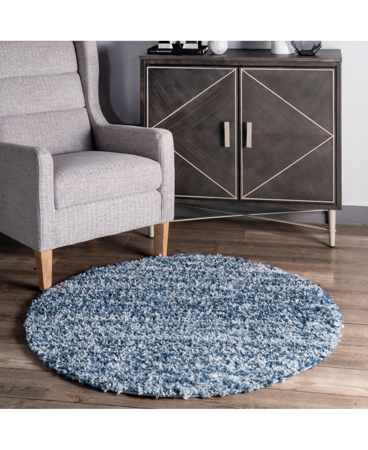 nuLoom Brooke KKEL04C Blue 5'3" x 7'7" Area Rug