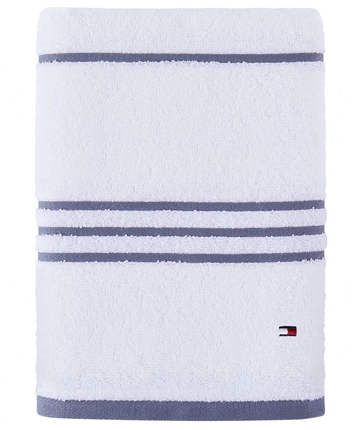 Tommy Hilfiger Modern American Stripe 30" x 54" Cotton Towel Macy's