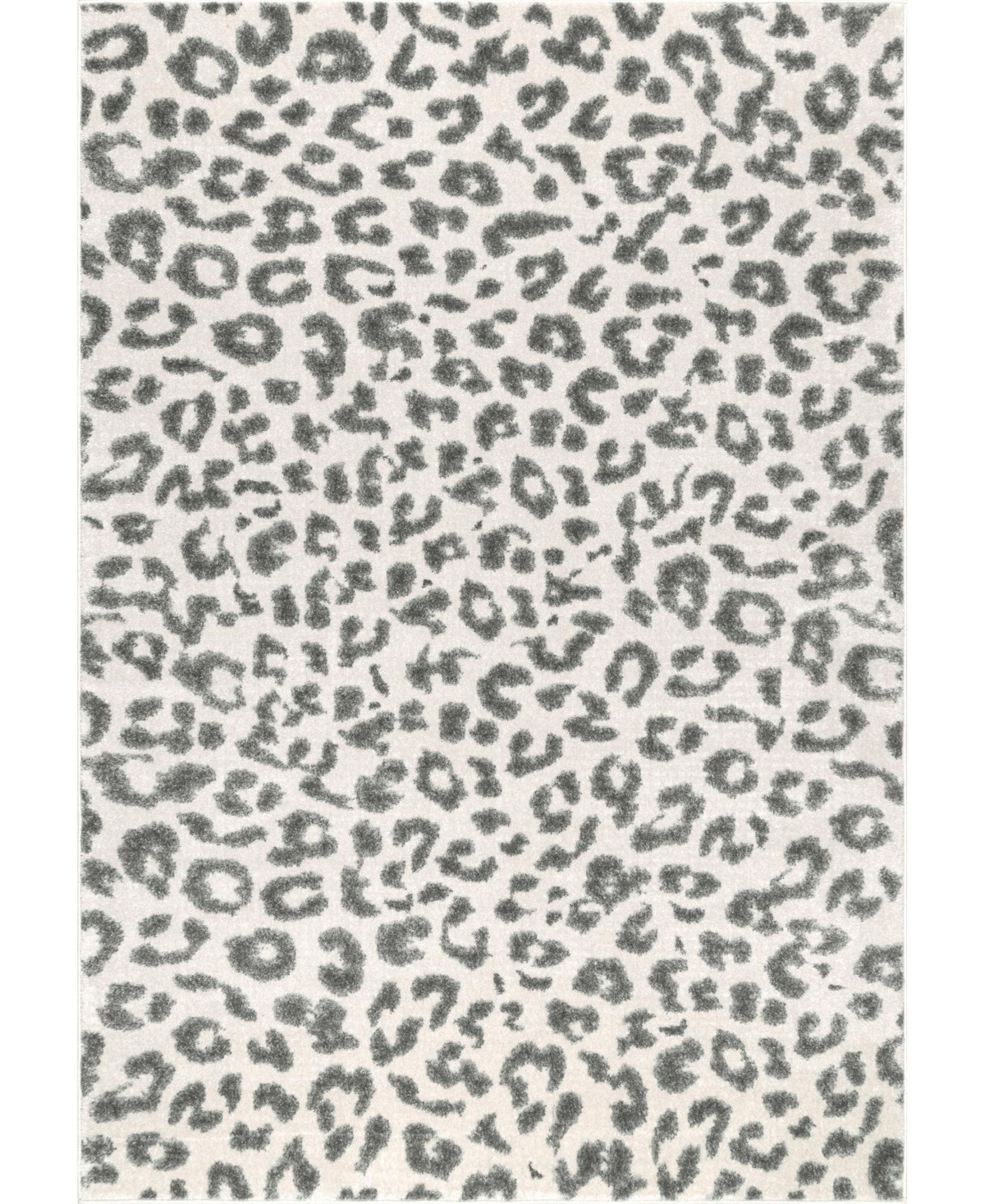 nuLoom Leopard RZBD61A Gray 8' x 11' Area Rug - Gray