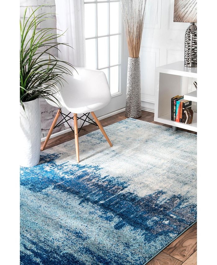 nuLoom Alayna RZBD51A Blue 5' x 8' Area Rug & Reviews Rugs Macy's