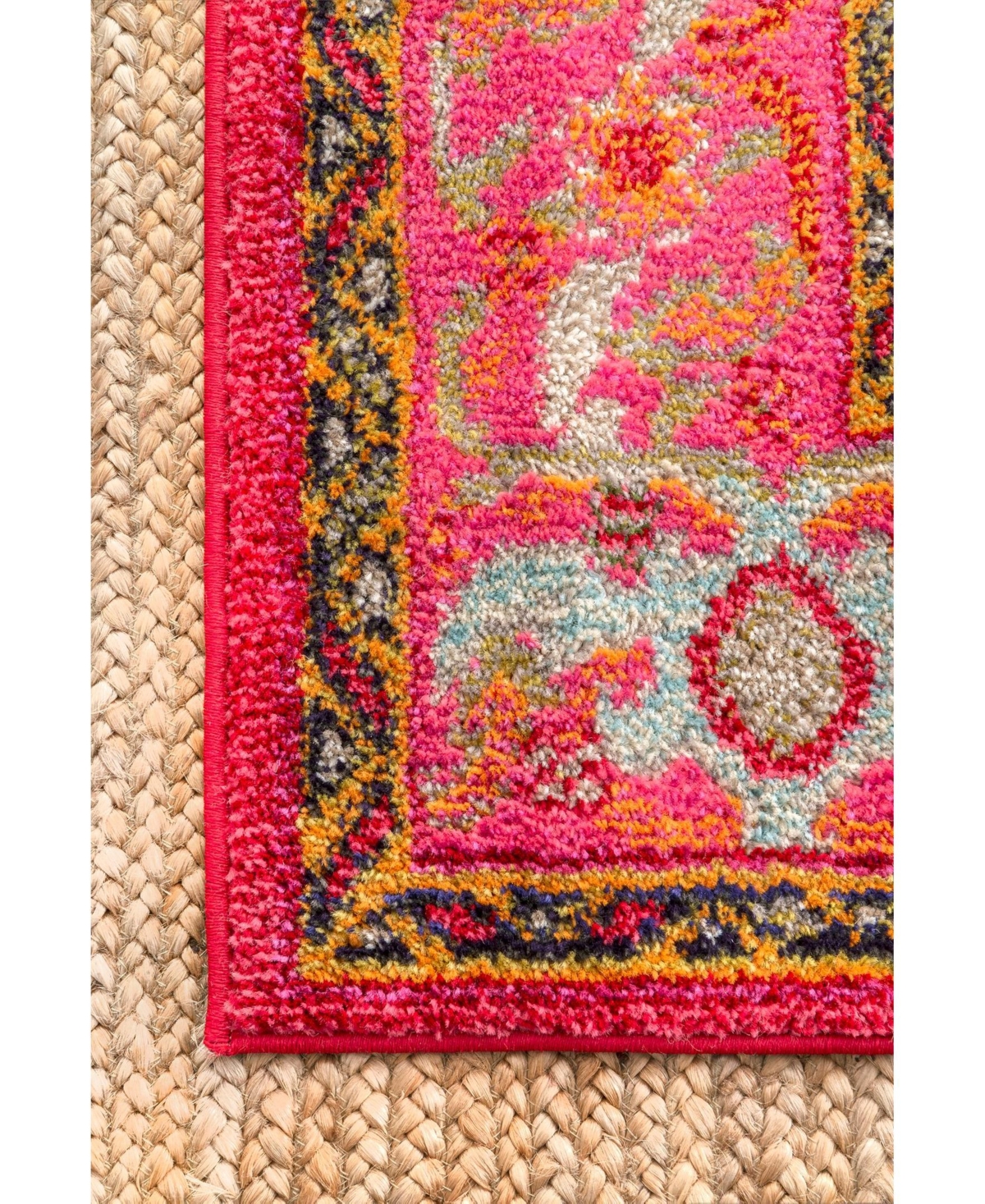 nuLoom Mackenzie KKCB10AArea Rug - Pink