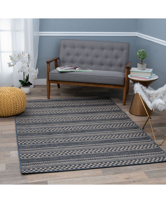 Main Street Rugs Nassau 418 Blue 5' x 7' Area Rug & Reviews Rugs Macy's