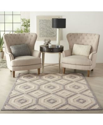 Cozumel CZM02 Cream 4' x 6' Outdoor Area Rug