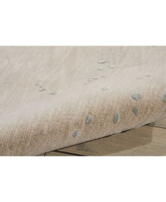 Opaline OPA06 Beige 3'9" x 5'9" Area Rug