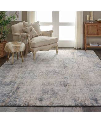 Rustic Textures RUS01 Gray and Beige Rug