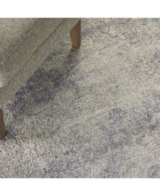 Nourison Home Rustic Textures Rus09 Ivory Mist Rug In Gray