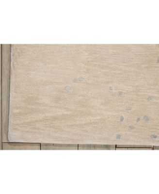 Opaline OPA06 Beige 3'9" x 5'9" Area Rug