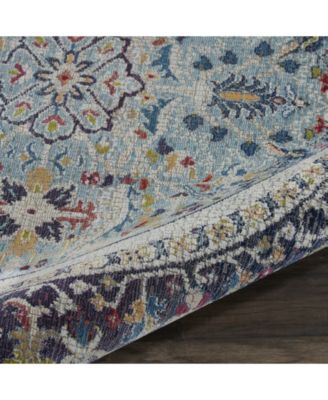 Nourison Home Ankara Global ANR14 Teal and Multi Rug