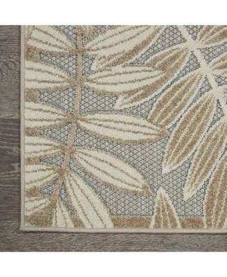 Aloha ALH18 Neutral 6' x 9' Outdoor Area Rug