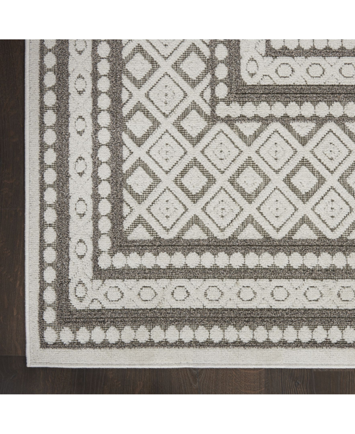 Nourison Home Key Largo KLG02Outdoor Area Rug - Silver