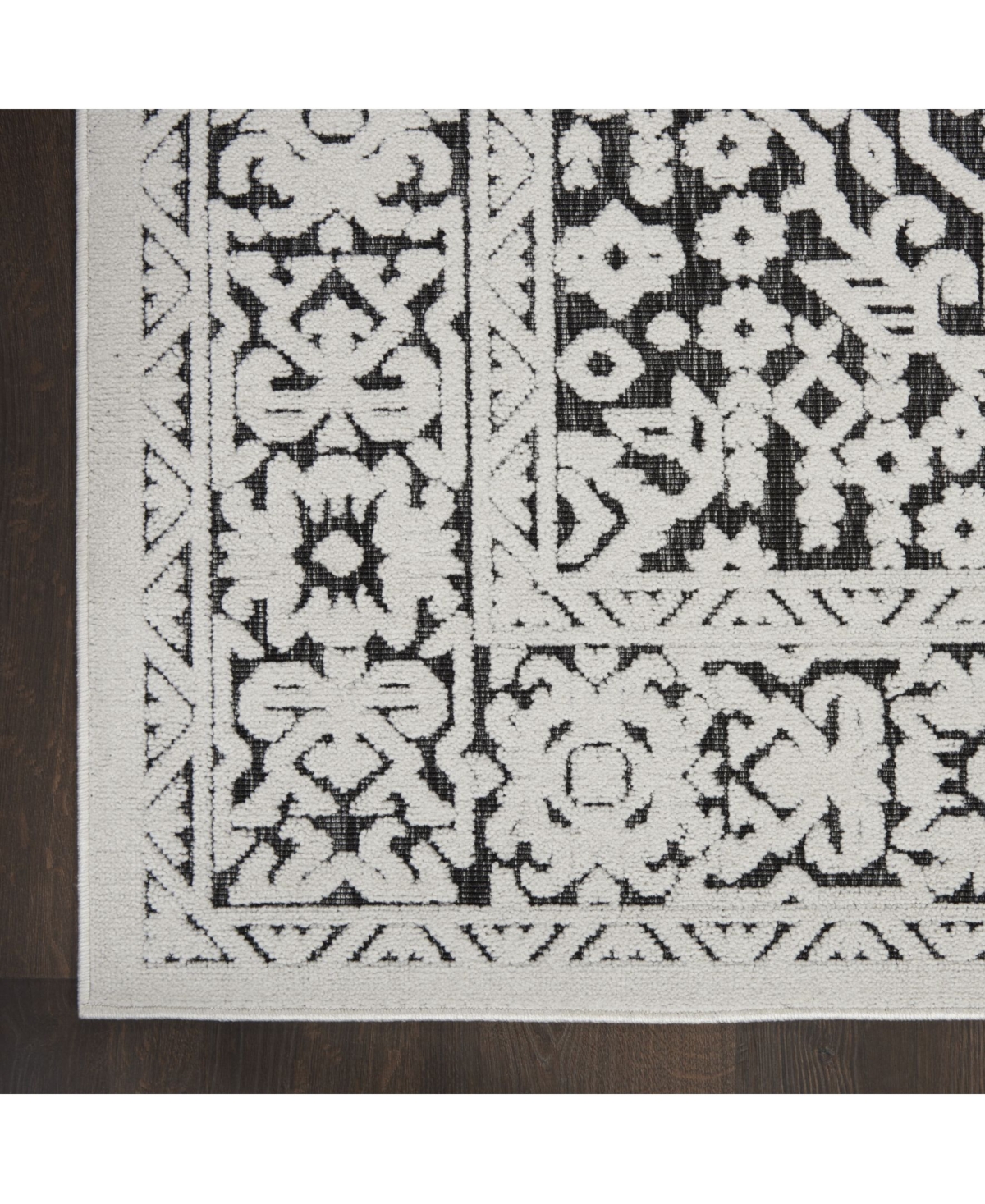 Nourison Home Key Largo KLG04Outdoor Area Rug - Onyx