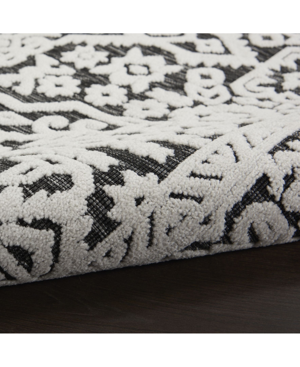 Nourison Home Key Largo KLG04Outdoor Area Rug - Onyx
