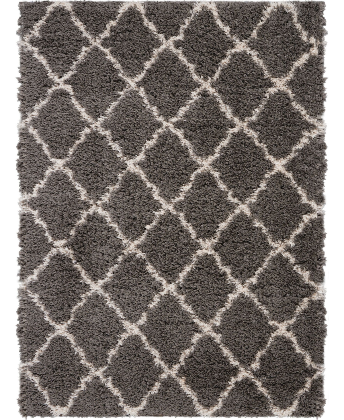 Nourison Home Luxe Shag LXS02Area Rug - Charcoal