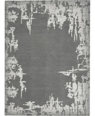 Symmetry SMM02 Gray and Beige Rug