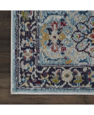 Ankara Global ANR14 Teal and Multi Rug